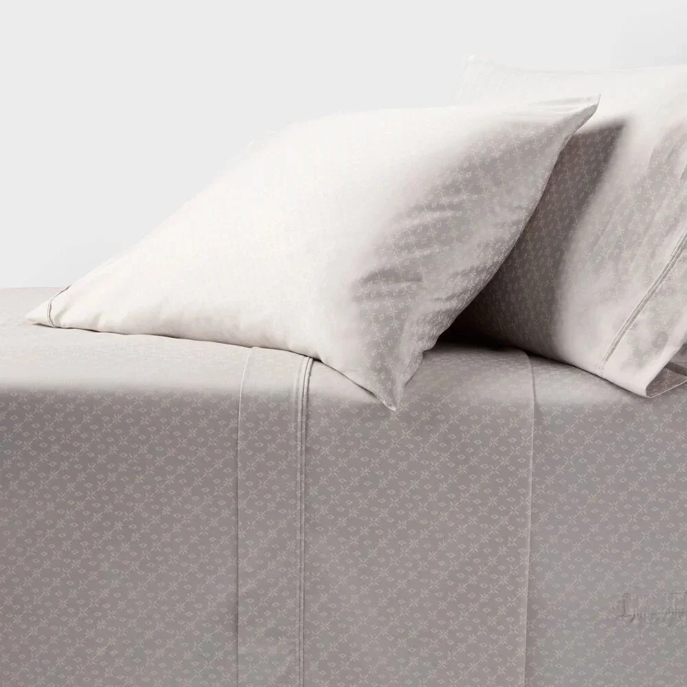 400 Thread Count Holiday Performance Sheet Set - Threshold - Pink, Full, Solid